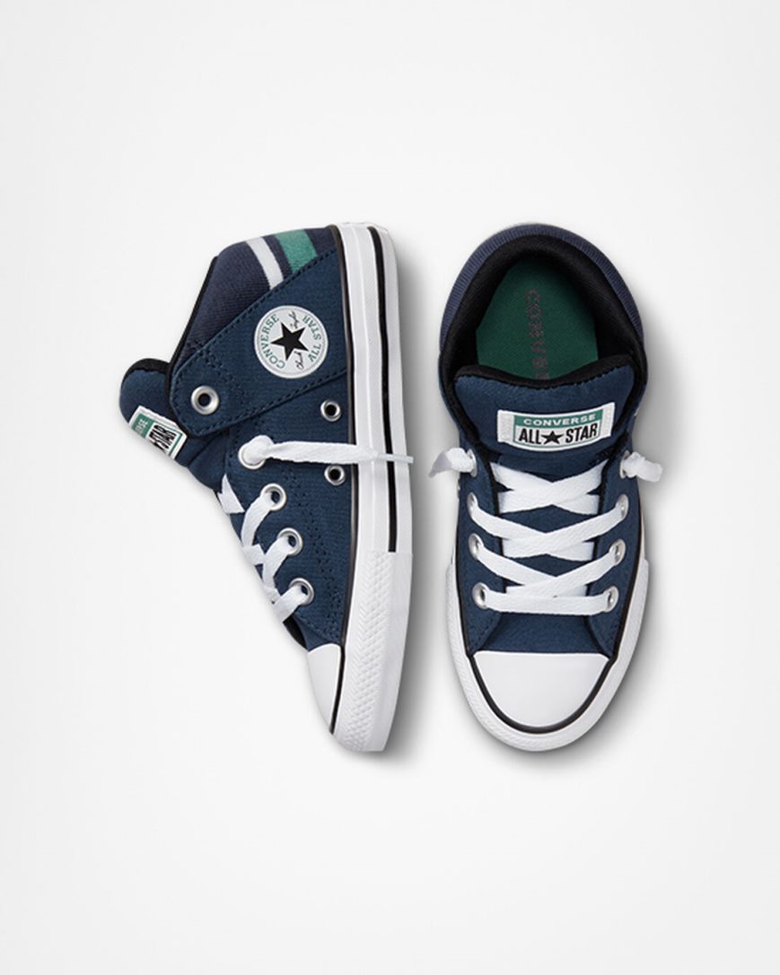 Tenisky Vysoke Converse Chuck Taylor All Star Axel Varsity Club Dievcenske Námornícka Modrá Biele | SK CYJGL2